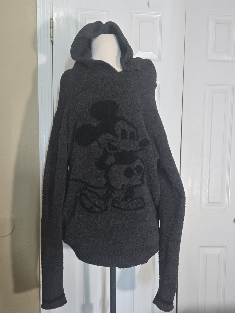 Disney Barefoot Dreams Hoodie Gray Mickey Graphic Hoodie - Picture 4 of 12